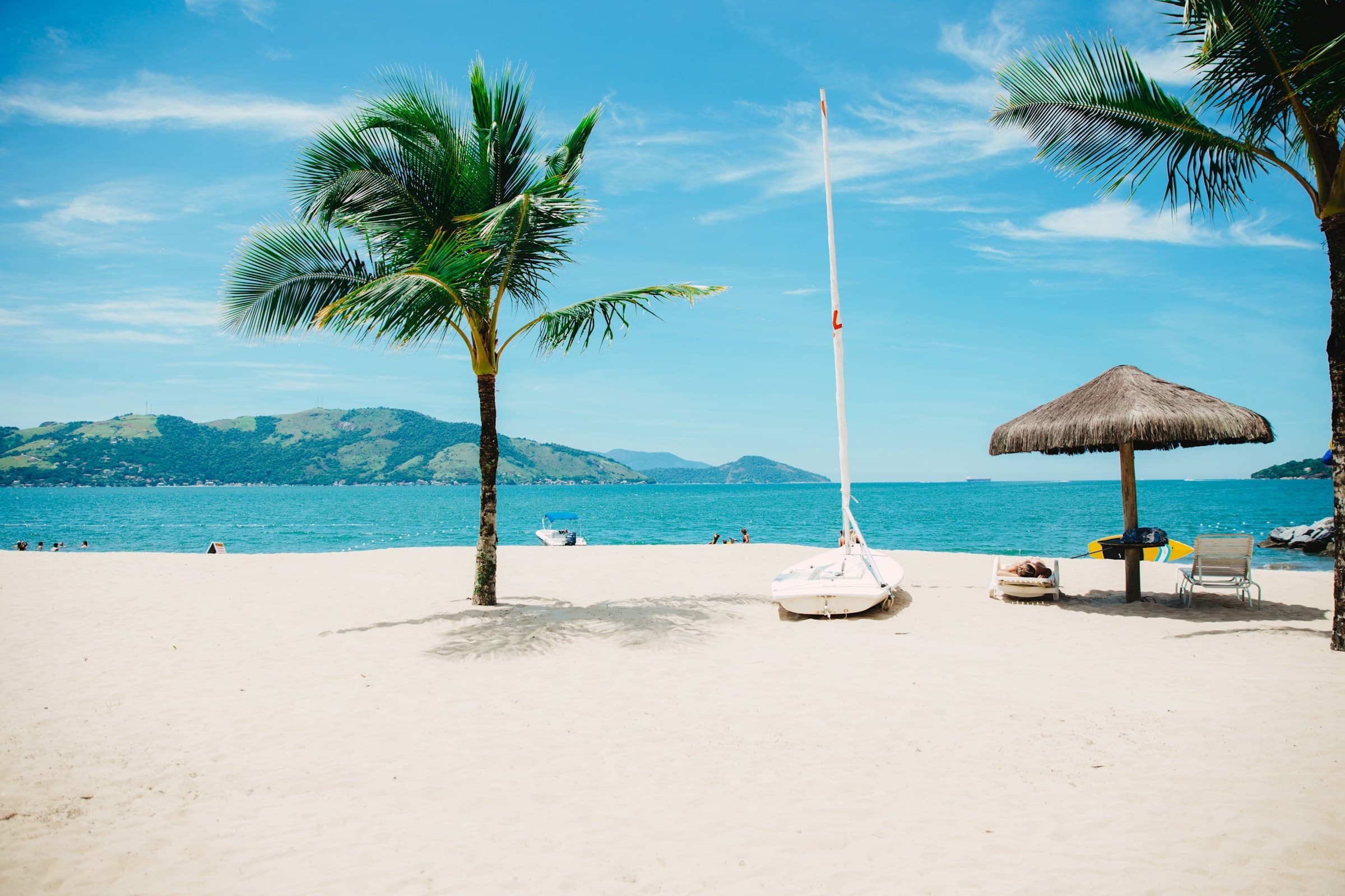 Turquoise Caribbean beach in the Dominican Republic